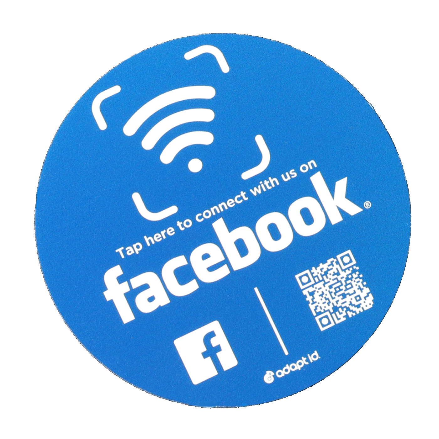 Contactless Facebook Social Media Placemat