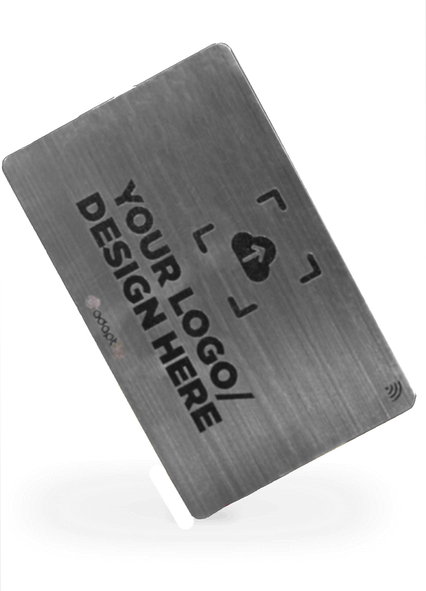 Bespoke Metal NFC Business Card Brushed Stainless Steel