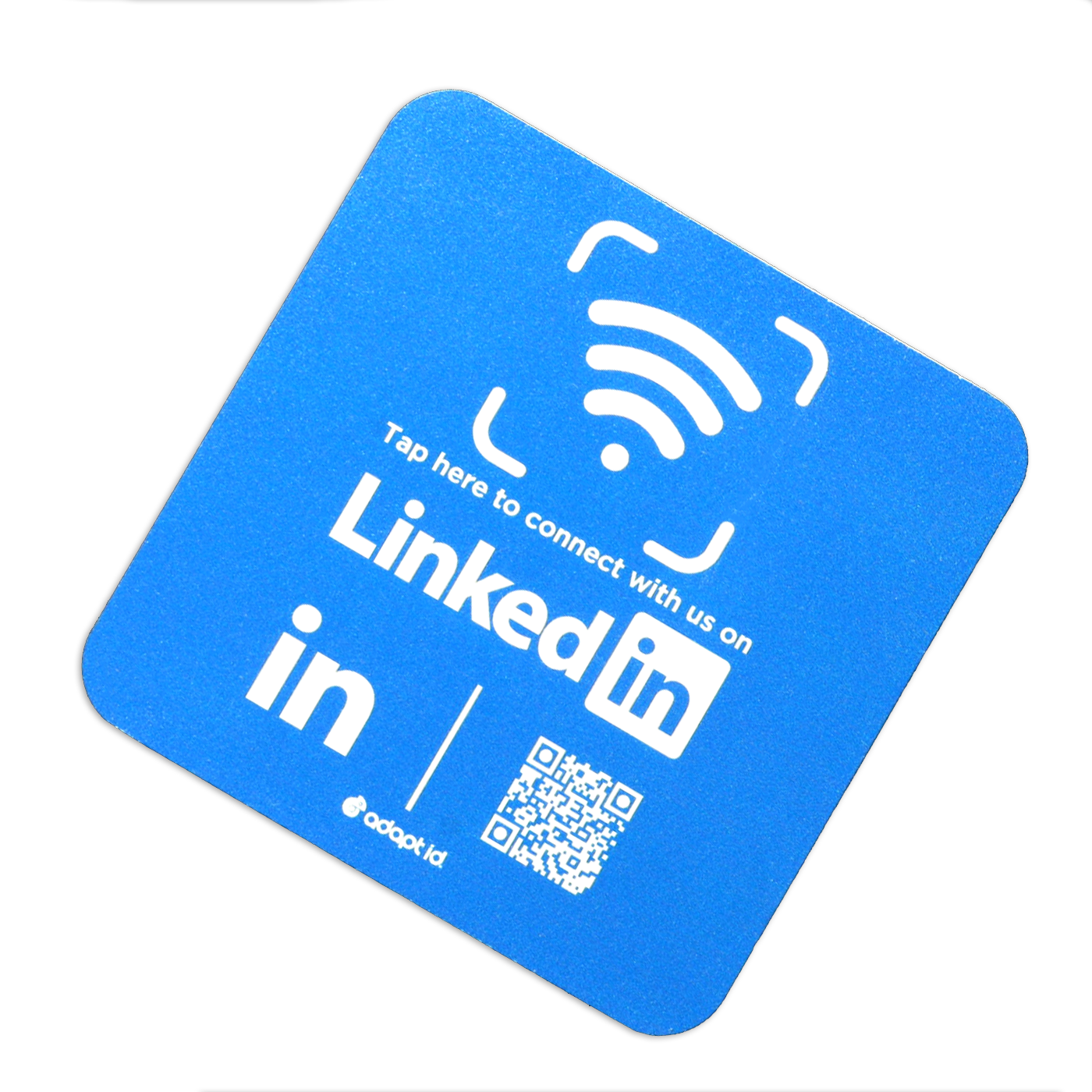 Contactless Linkedin 100mm Square Foam Board